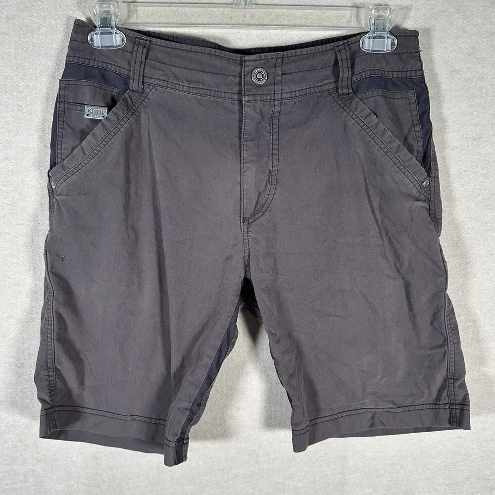Kuhl Radikl Shorts Faded Gray Technical Hiking UPF 50 Protection Cargo Men’s 32